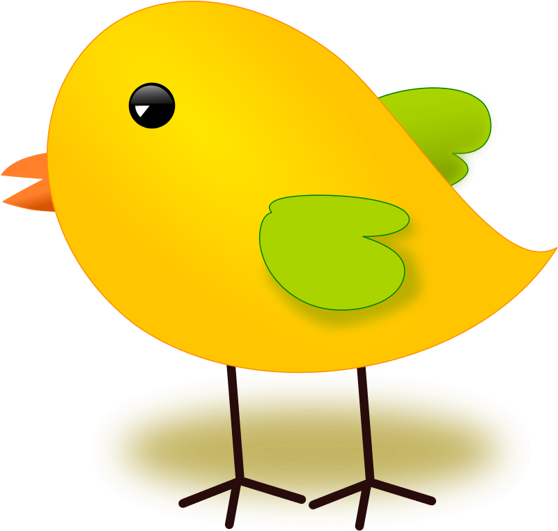 Chicken Cartoon Stock Photos - Yellow Bird Vector Png (800x770)