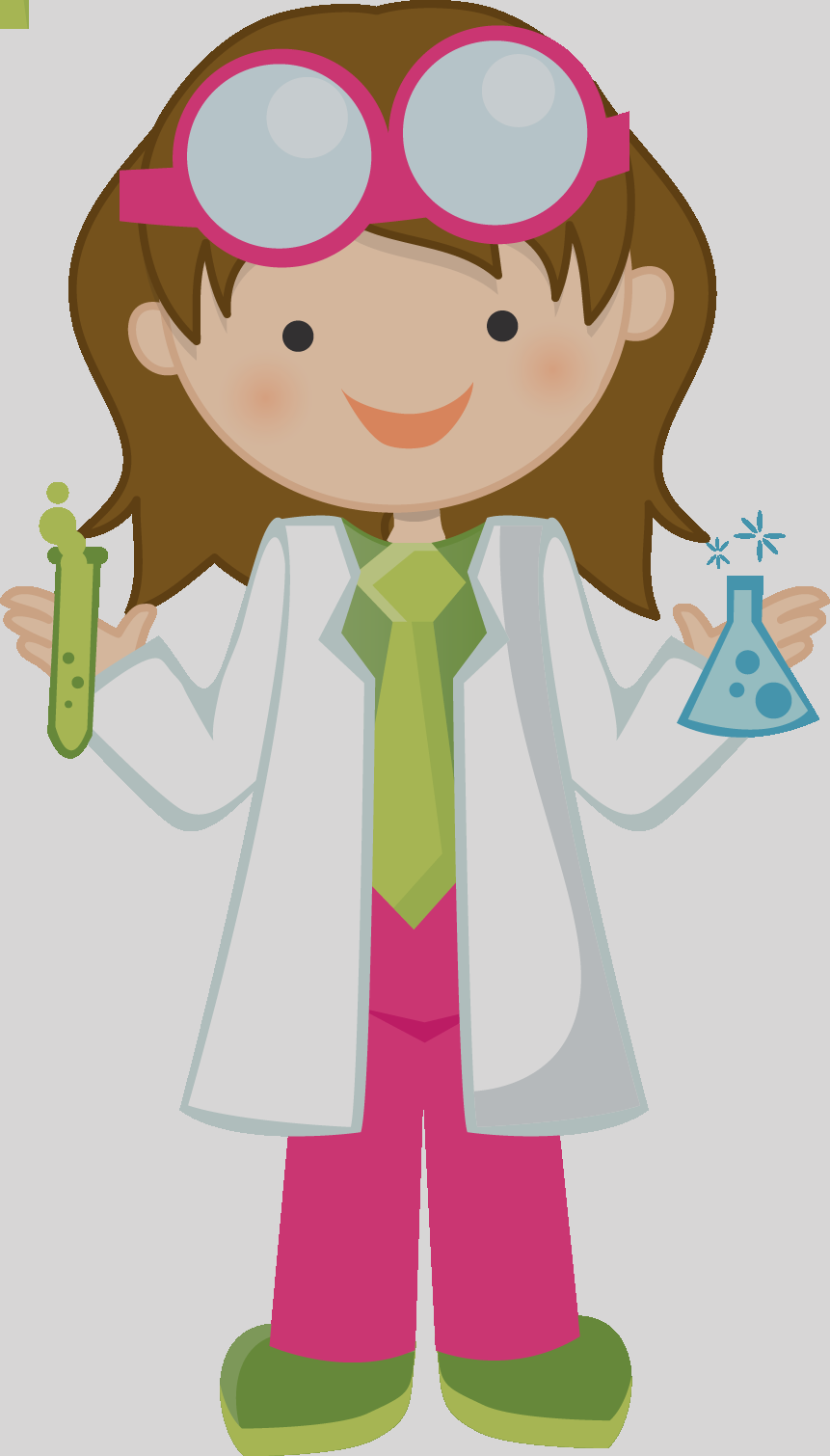 Scientist Clipart Png (861x1510)