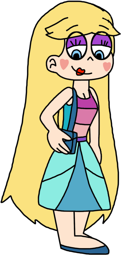 Star Butterfly As Young Adult By Marcospower1996 - Transparent Star Butterfly Ponytail (894x894)