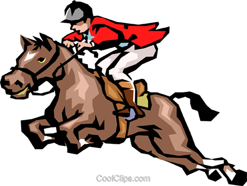 Horse Jumping Royalty Free Vector Clip Art Illustration - South African Pony Club (480x362)