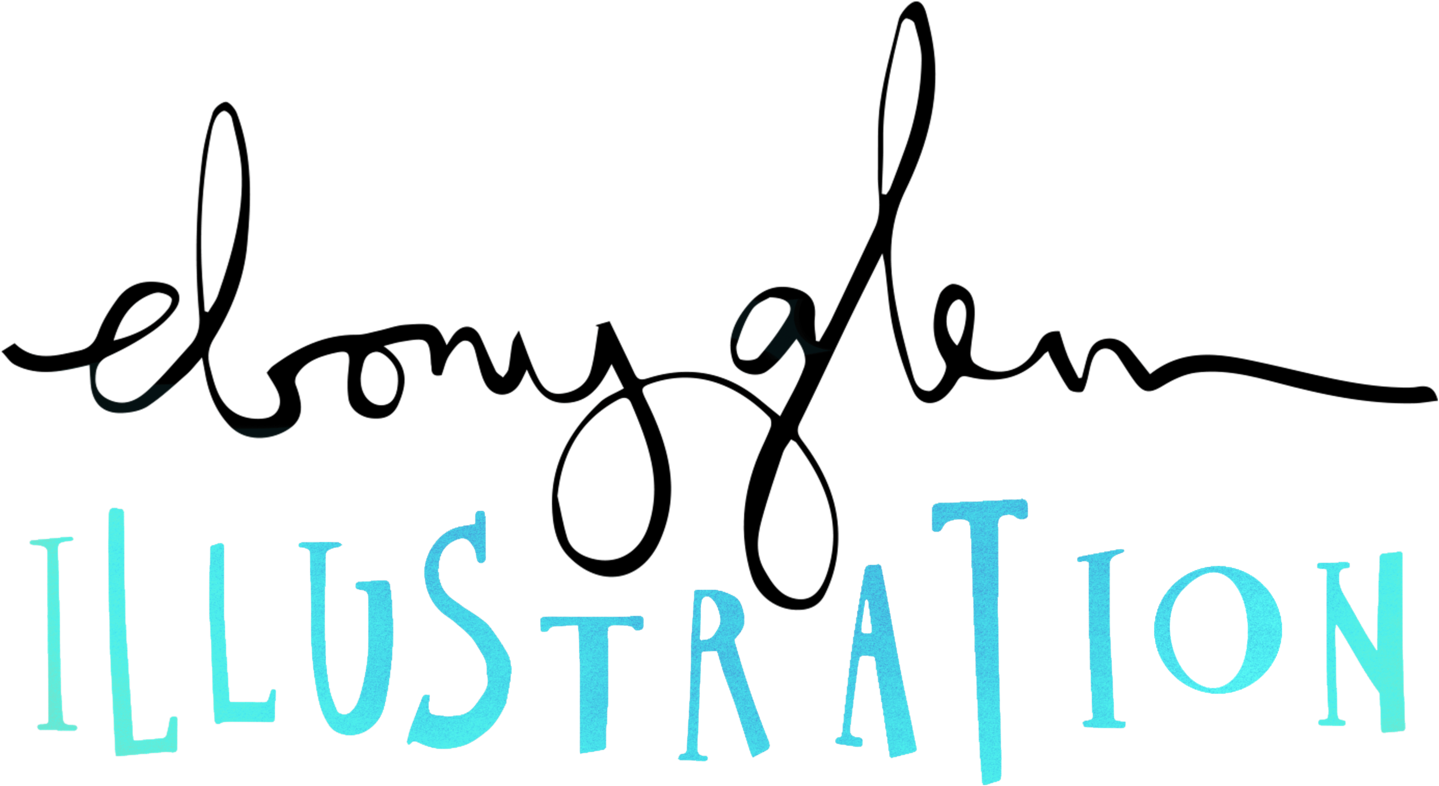 Ebony Glenn Illustration - Calligraphy (1500x848)