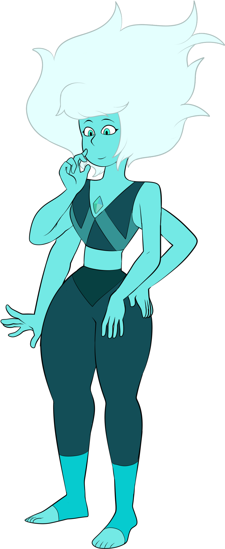 Aqua Aura, Or Just Aqua Lapis Lazuli Ice - Aqua Aura Steven Universe (1195x1920)