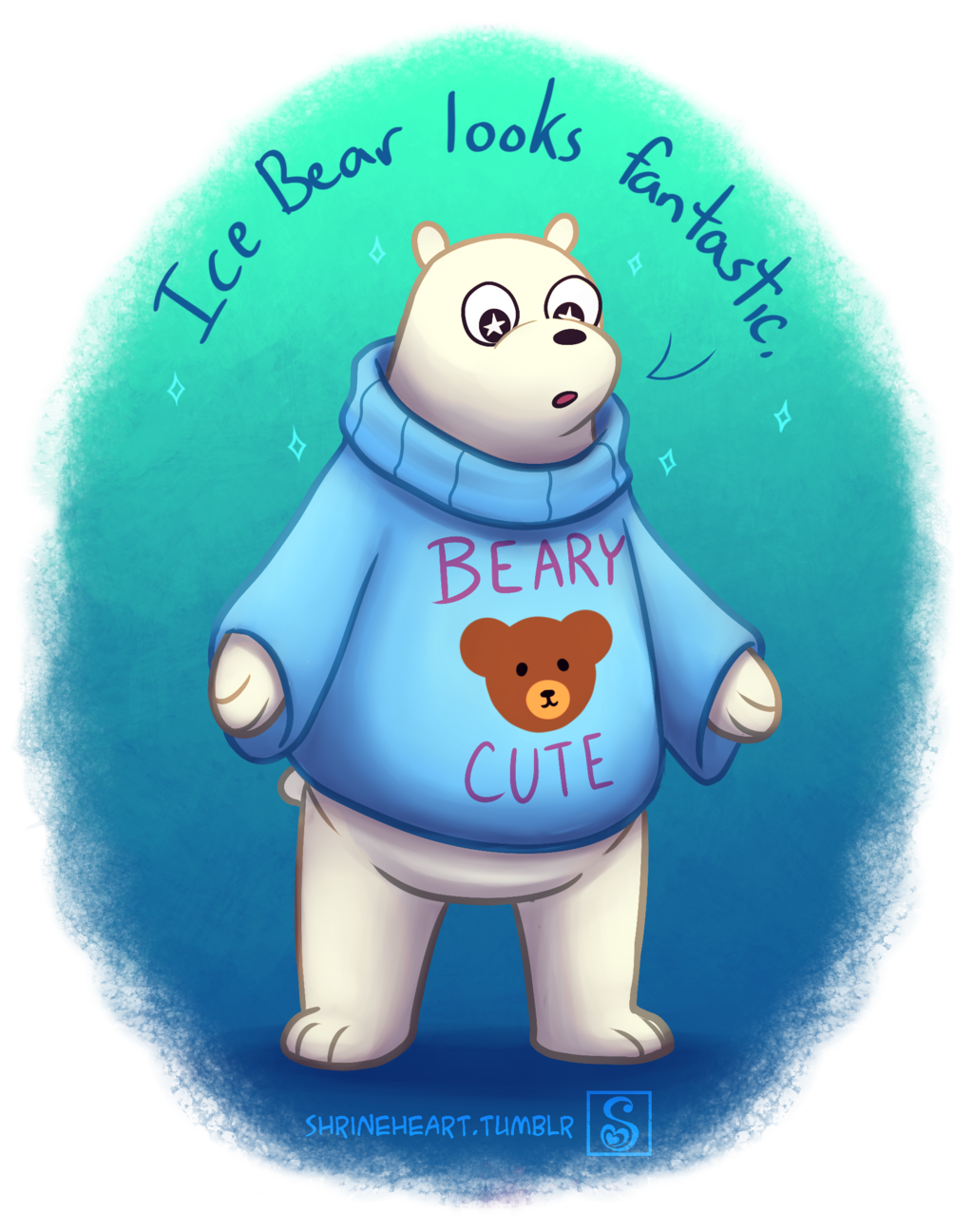 We Bare Bears - We Bare Bears Ice Bear (1024x1296)