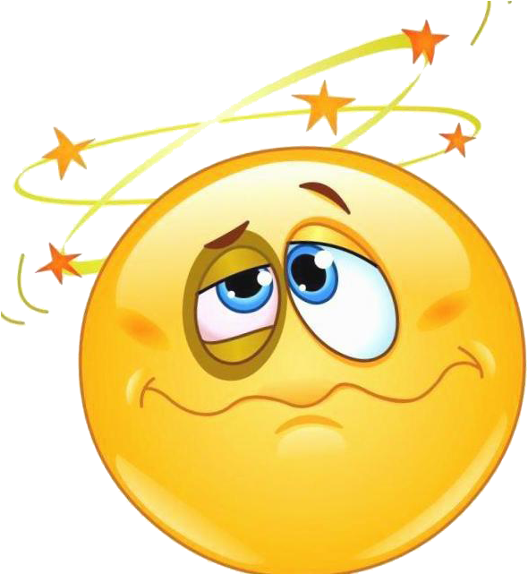 Black Eye Cartoon - Emoji With A Black Eye (598x640)