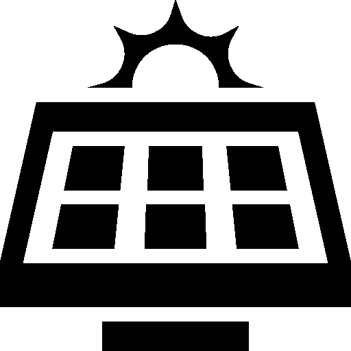 Pixel - Solar Panel Icon (512x512)