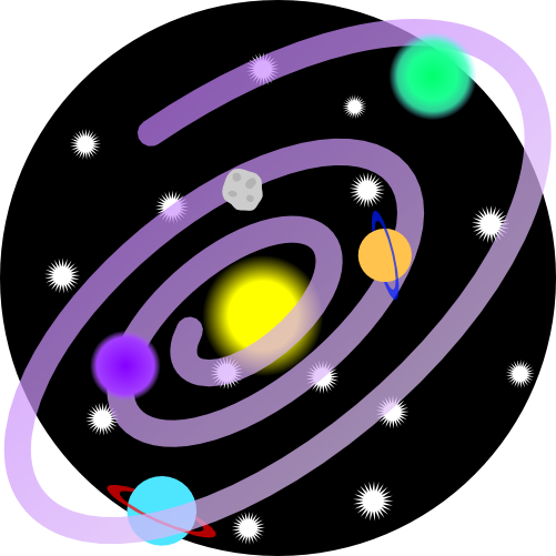 Galaxy Solar System Cutie Mark By Kinnichi - Circle (501x501)