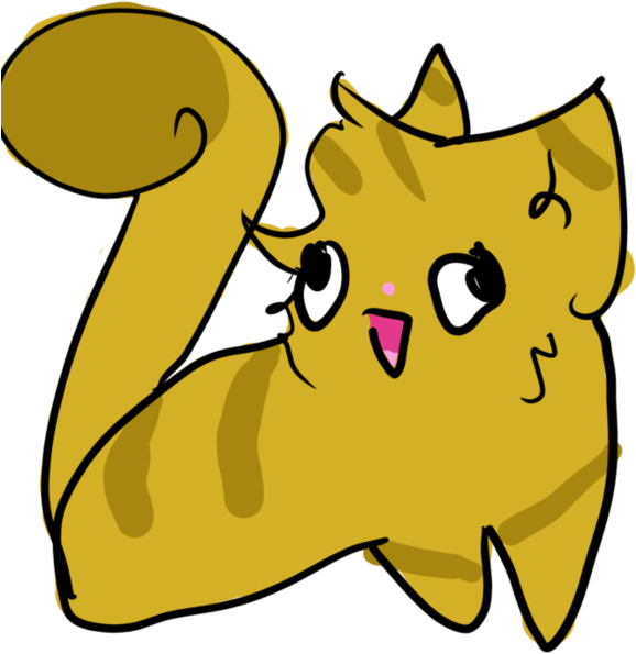 Left-handed Derp Cat By Erinsunshine16 - Cartoon (894x894)