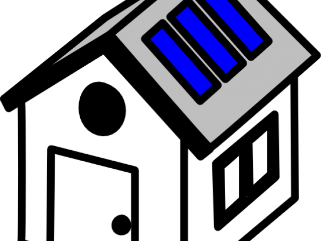 Domain Clipart Solar Home - Clip Art (640x480)