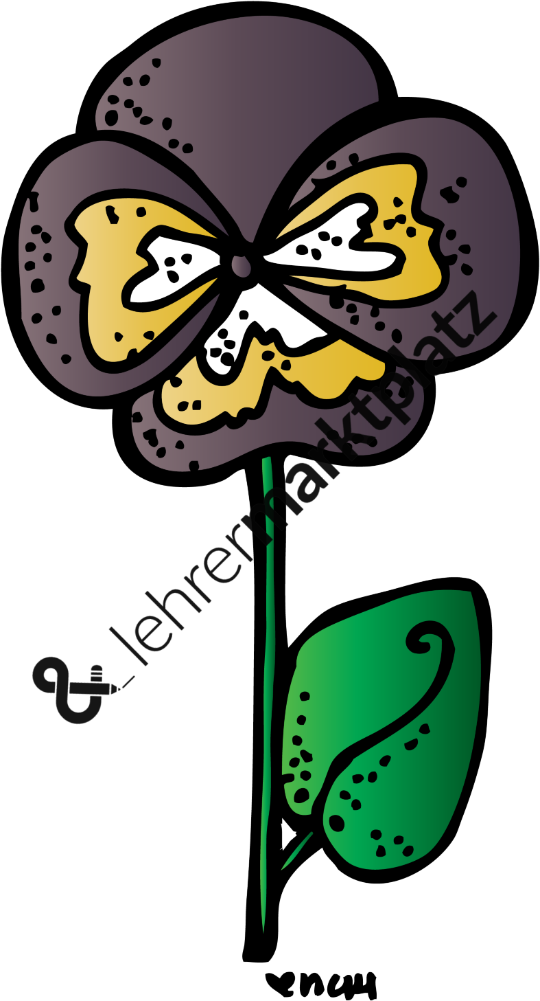 Blumen Biologie, Daz / Daf, Deutsch, Englisch, Lehreralltag, - Clip Art (800x1459)