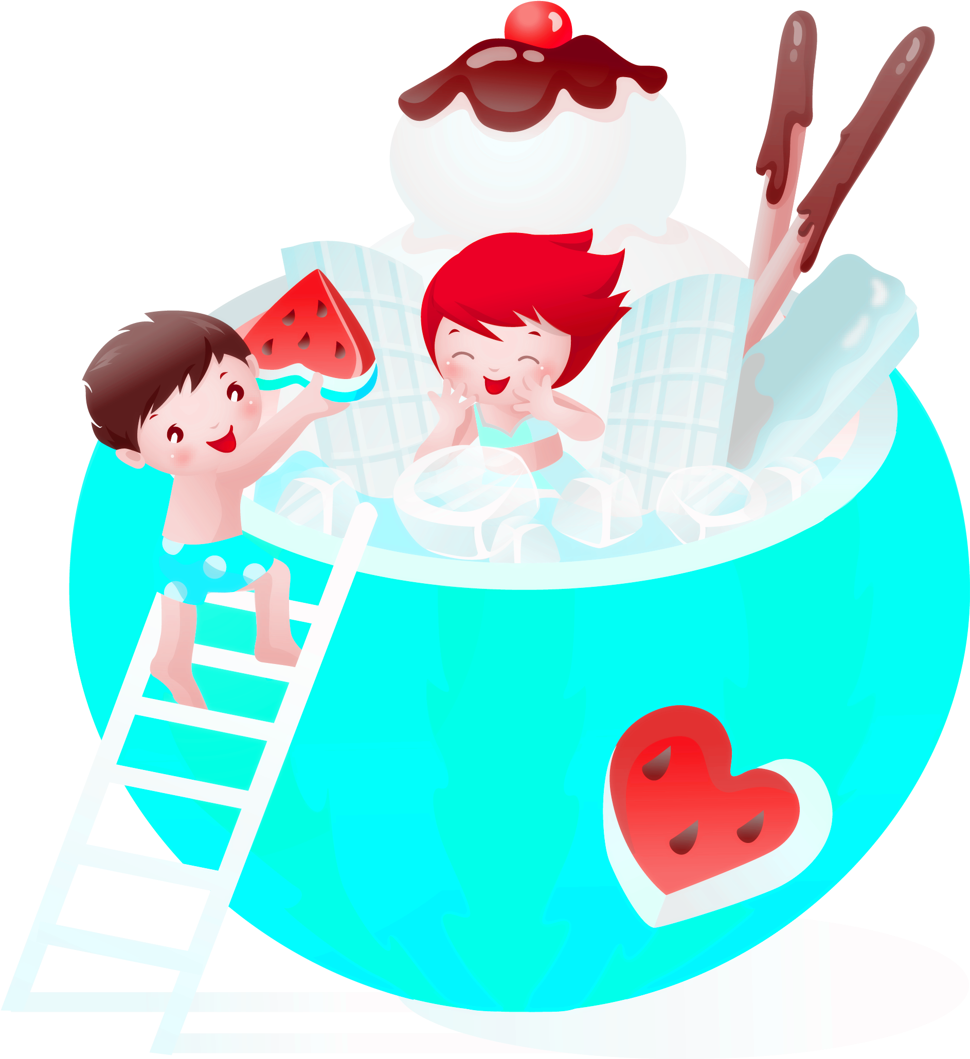 Childrens Day Dragon Boat Festival M - Watermelon (2550x3300)