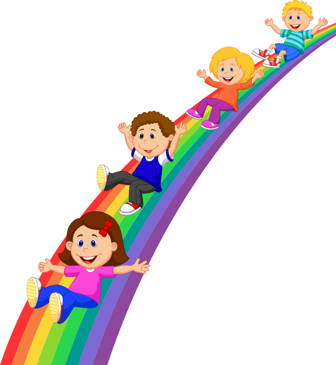 Rainbow Child Cartoon Illustration - Rainbow Child (691x751)