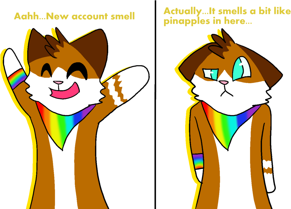 Aahh, New Accout Smell By Pineapple-butt - Cartoon (1024x683)