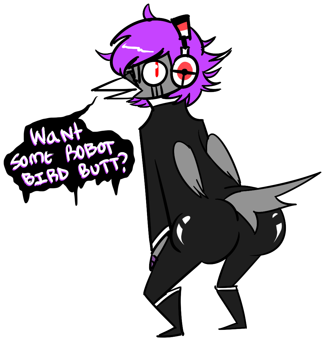 Get A Load Of Voite's Big Butt Here - Bird With A Big Butt (1081x1134)