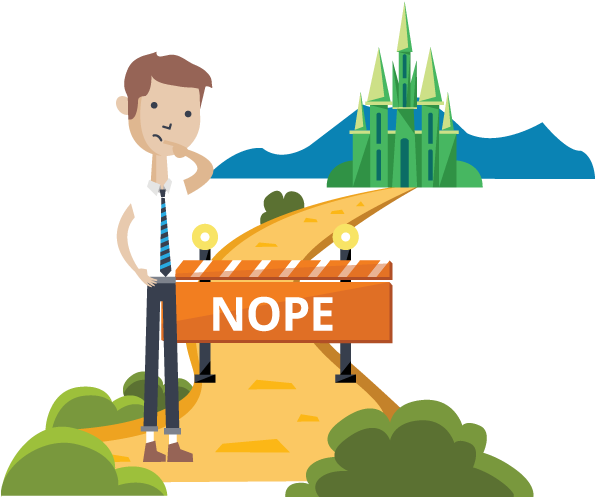 Budget Barrier - Illustration (609x579)