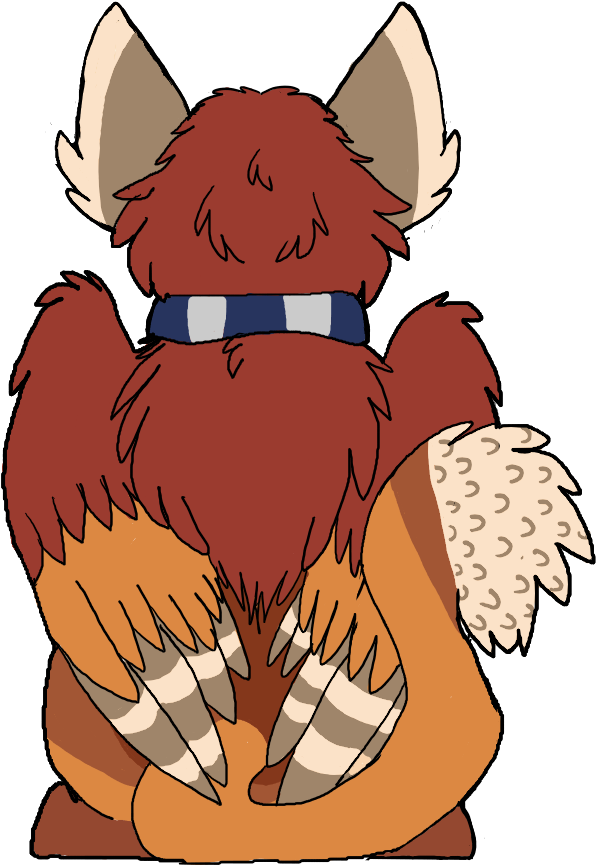 Double-side Root Badge Butt - Cartoon (635x884)