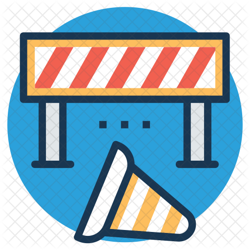 Under Construction Barrier Icon - Under Construction Barrier Icon (512x512)