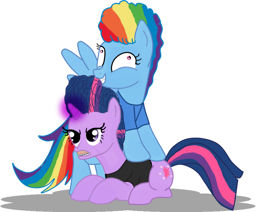 Pony Rainbow Dash Twilight Sparkle Butt-head Beavis - Cartoon (859x712)