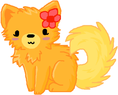 Pom Pom Doge By Little-painter - Cartoon (400x313)