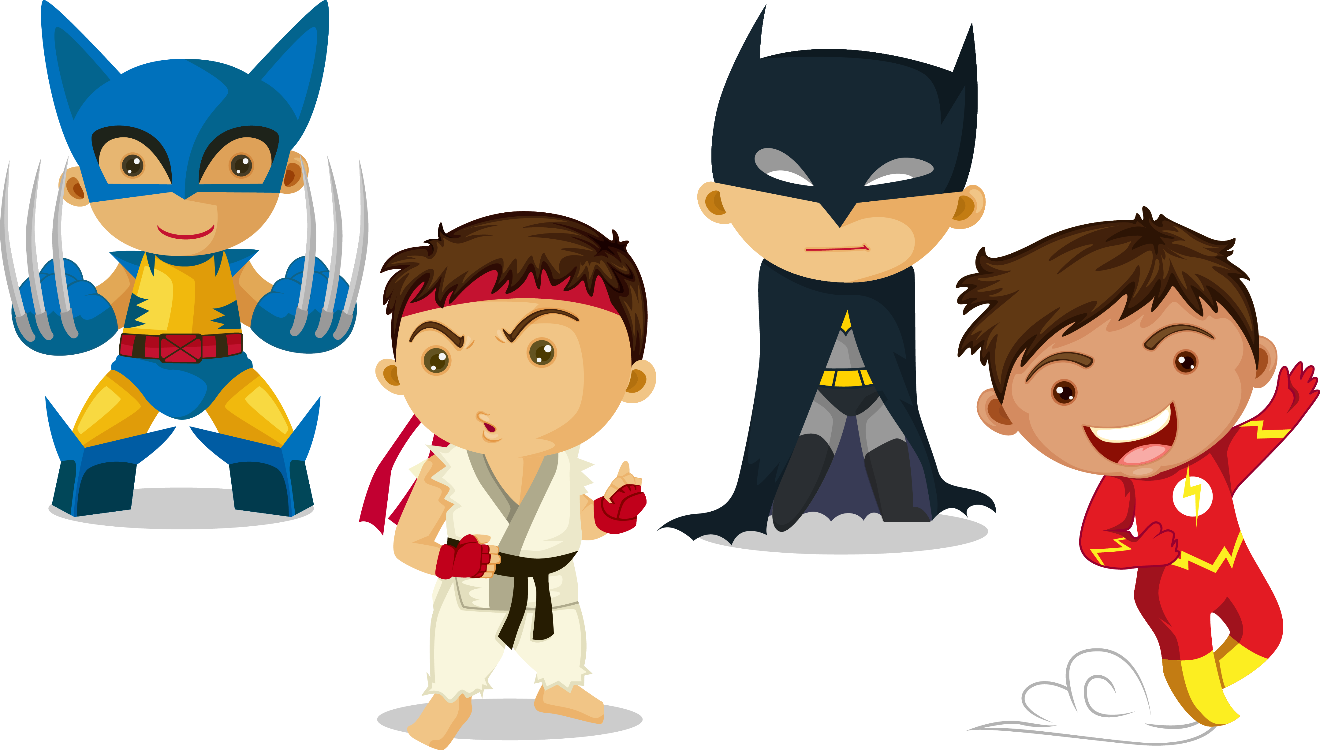 Clark Kent Superhero Child - Super Hero Kids Vector (4314x2451)