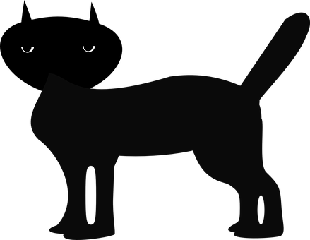 Black Cat, Animal, Feline, Tabby, Evil - Ảnh Mèo Hoạt Hình Động (439x340)
