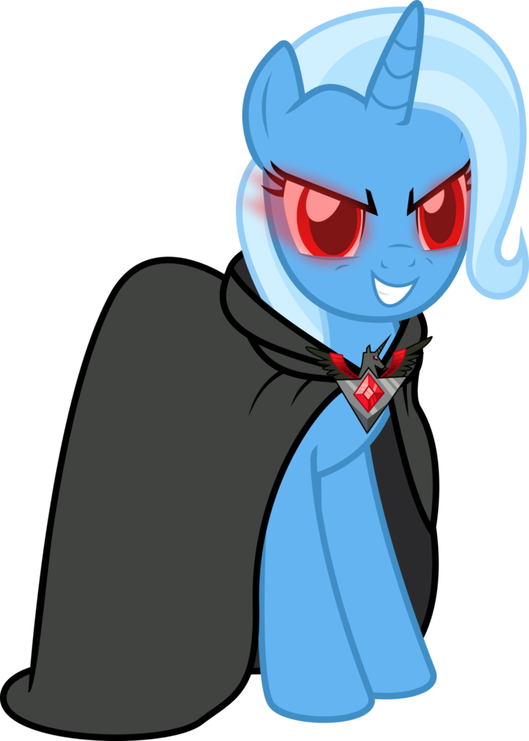 The Great, Powerful, And Now Evil Trixie By Brisineo - Trixie And The Alicorn Amulet (755x1057)