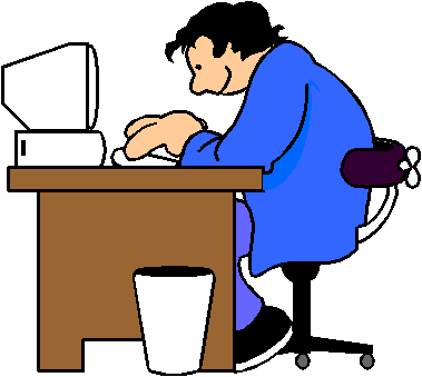 Jobs Clipart Desk - Authors (379x339)
