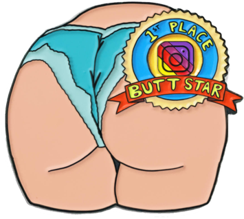 Butt Star Pin - Butt Star Pin (600x600)