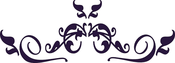 Purple Clipart Divider - Navy Blue Design Png (600x216)