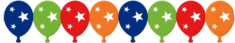 Glitter Graphics The Community For Graphics Enthusiasts - Balloons Divider Png (800x180)