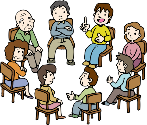Group Therapy - Group Therapy Clip Art (500x426)