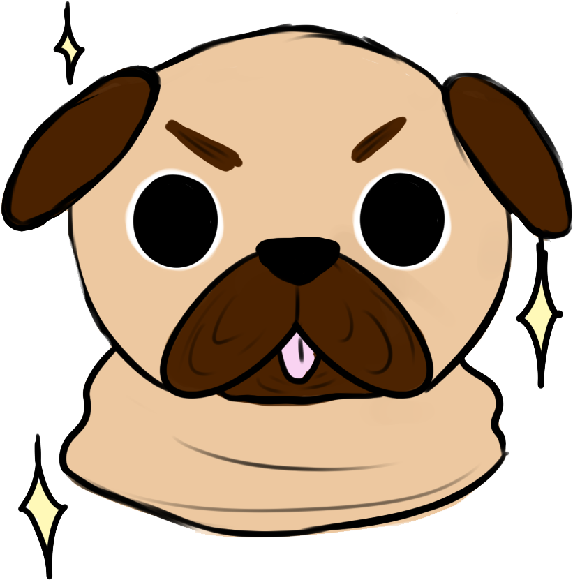 Pug Discord Emote (996x986)