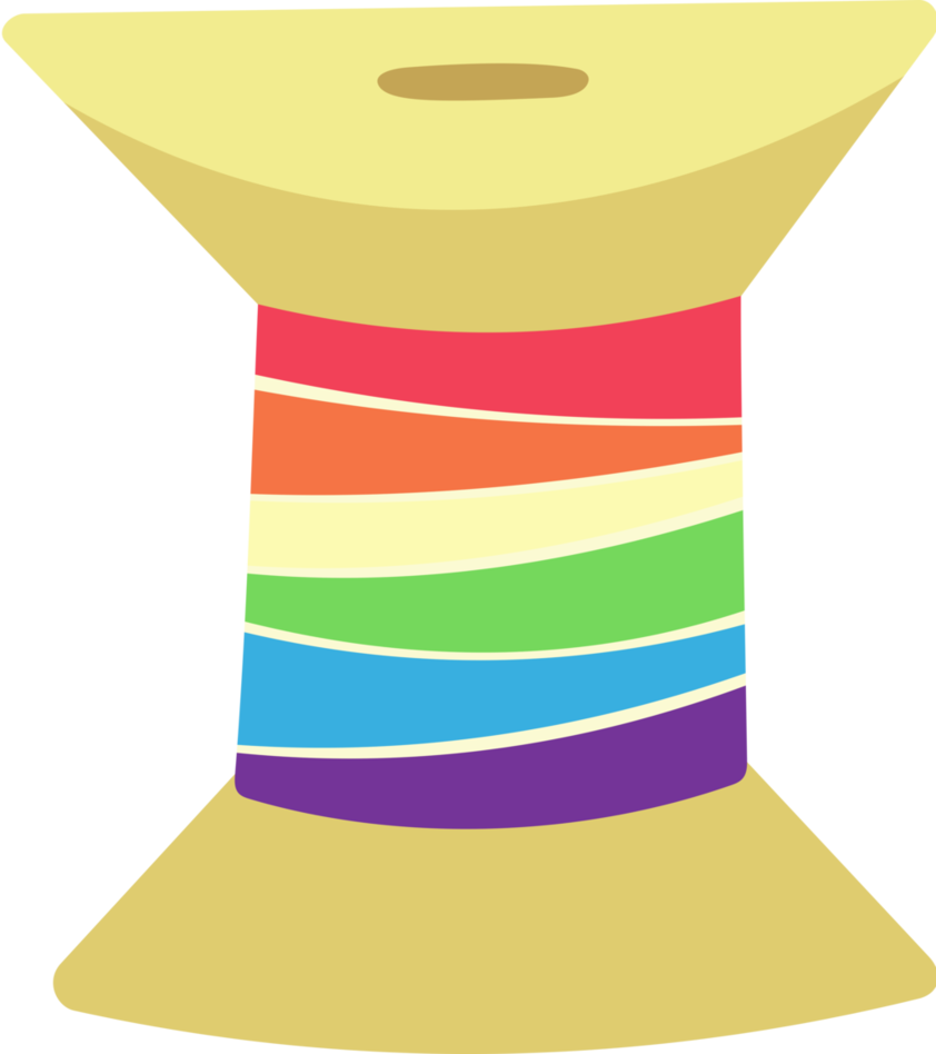 Rainbow Thread By Dasprid - Mlp Rarity's Thread (842x948)