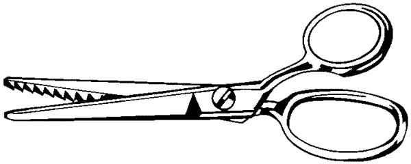 Fabric Scissors Clip Art (600x240)