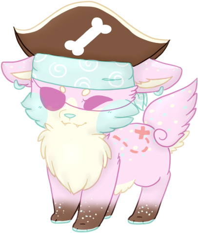 Connie The Pastel Pirate Birthday Cake Sushi Dog By - Birthday Cake (600x500)