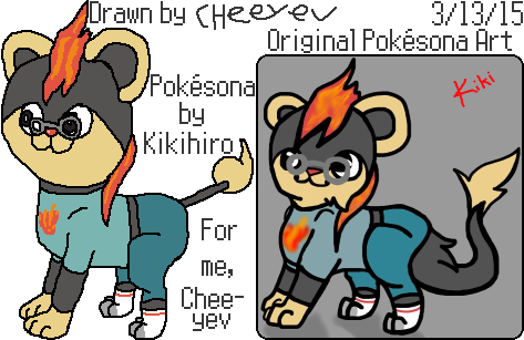 My Litleo Pokesona By Cheeyev - Litleo (473x307)