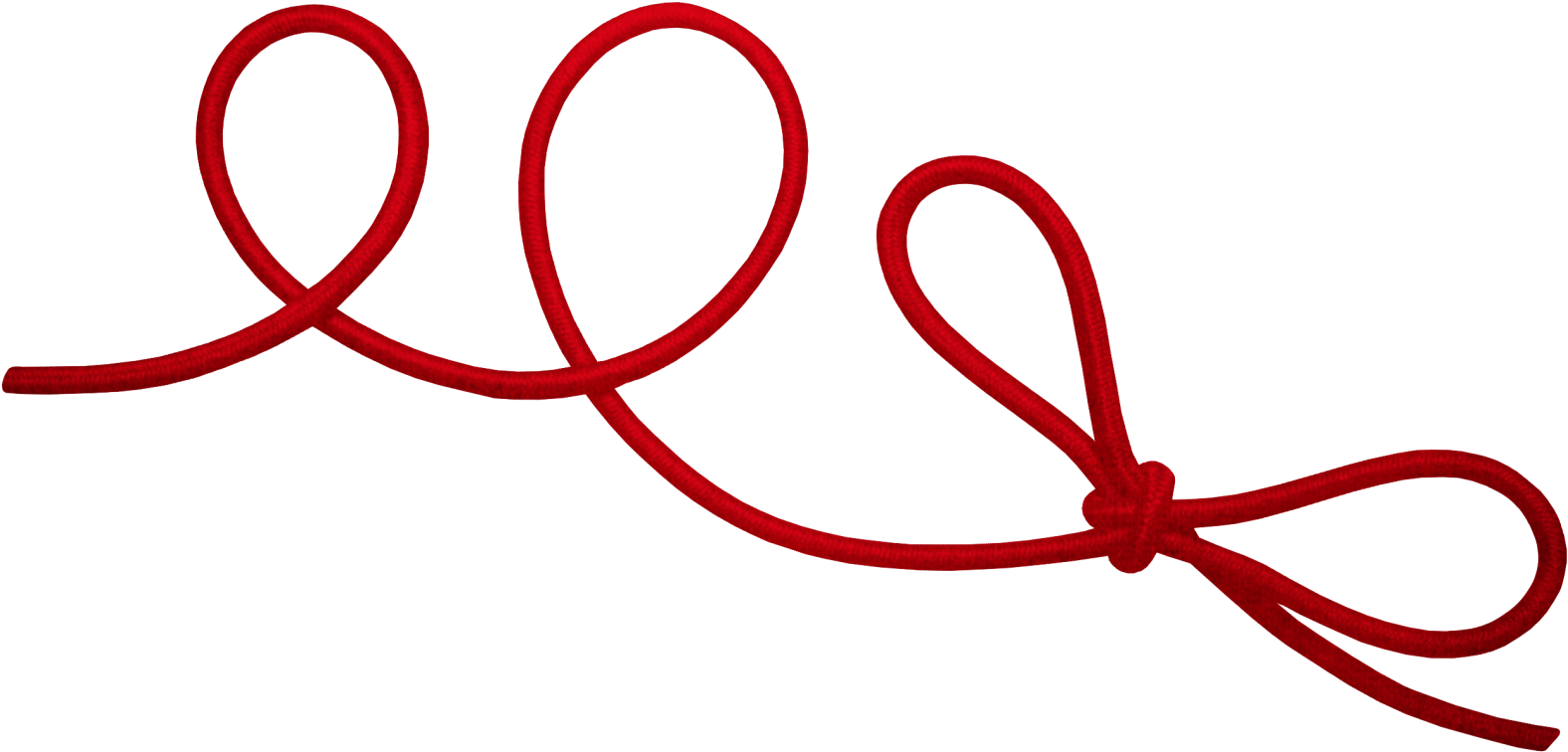 Red String Red Thread Of Fate Rope Clip Art - Red String Png (1690x870)