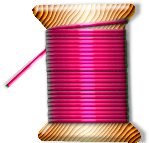 Rose-thread - Sewing Thread Clip Art (512x512)