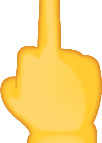 Finger Clipart Middle Finger Emoji - Darkness (640x480)
