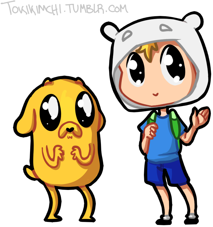 Chibi Finn And Jake By Tokiball12345 On Deviantart - Skate Time 209 (806x801)