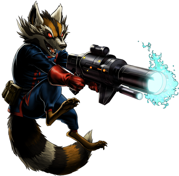 Rocket Raccoon Clipart Marvel - Marvel Characters Transparent (600x590)