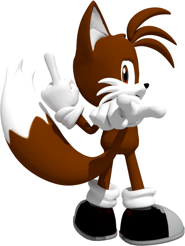 Matthew The Fox Middle Finger Render By Matiprower - Cartoon (1000x1000)