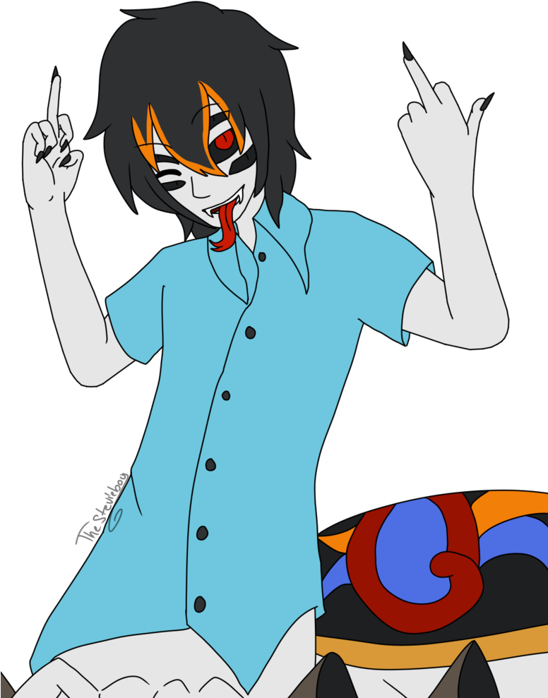 [ych] Middle Fingers Up For Elijahmidnight By Thestevieboy - Cartoon (775x1030)