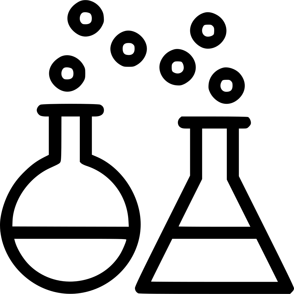 Airport Clip Art Black And White Download - Chemical Reactions Clipart Black And White (980x980)