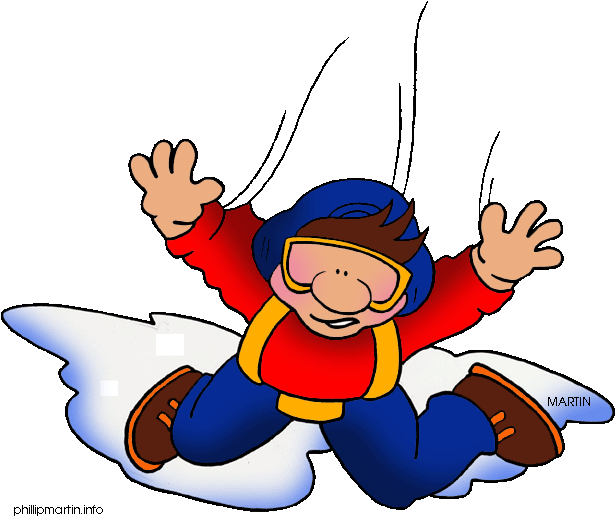 Cartoon Parachute Jumper - Clip Art Sky Diving (648x545)