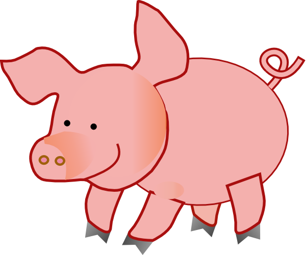 Teacher Clipart Pig - Cute Pig Clipart (600x500)