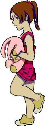 Cartoon Girl Walk Gif (500x500)