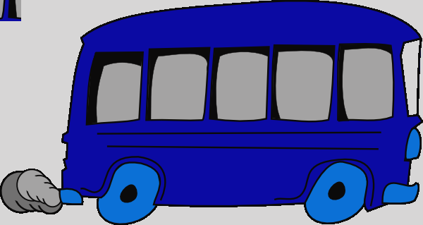 Blue School Bus Clip Art At Clker Blue School Bus Clipart - Bus Clip Art (600x319)