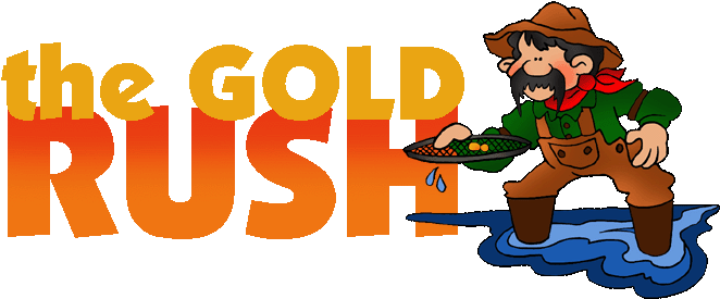 The Gold Rush Free American History Lesson Plans Games - California Gold Rush Clip Art (709x291)