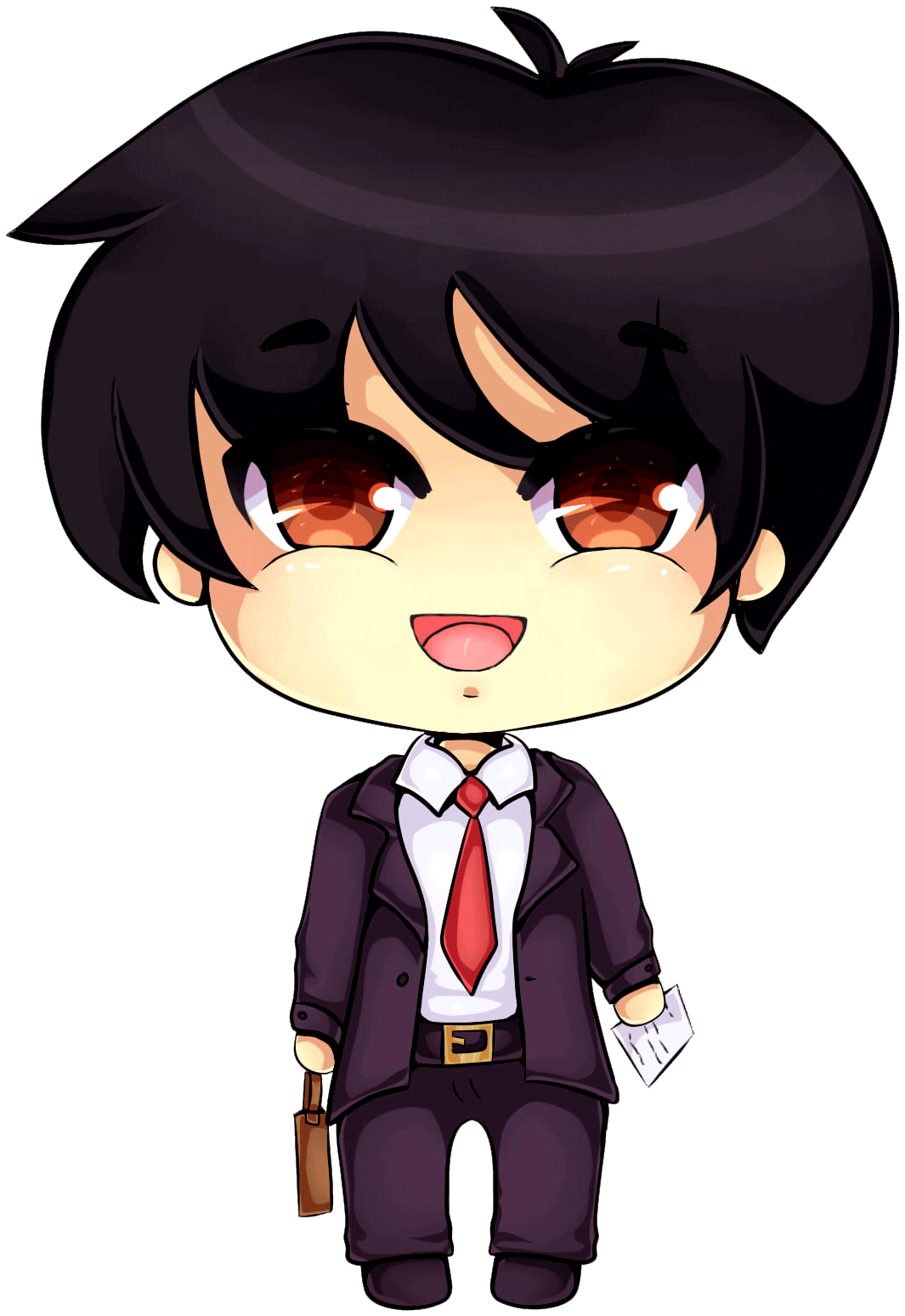 Business Man By Nekocakeart On Deviantart - Merlin Chibi (1159x1658)