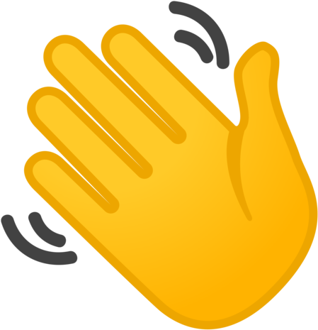 Google - Emoji Waving Hand Png (1024x1024)